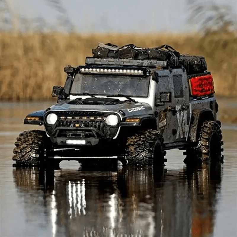 CROSSRC EMO X4 Big Leopard RC Car 4WD RTR 1:8 Climbing Crawler Off Road Rescue VehicleCROSSRCOrange