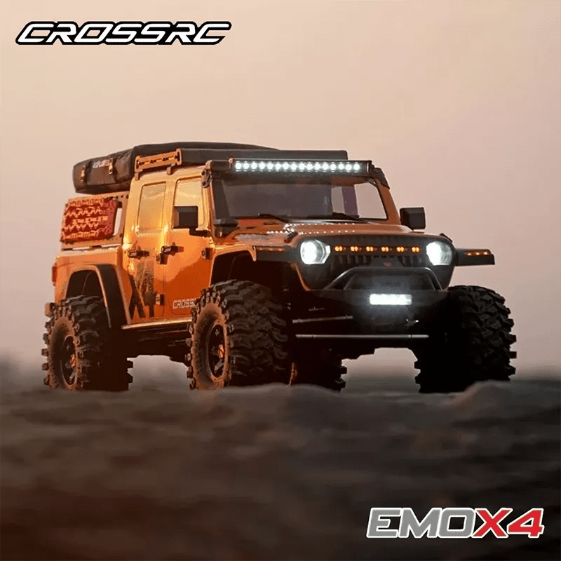 CROSSRC EMO X4 Big Leopard RC Car 4WD RTR 1:8 Climbing Crawler Off Road Rescue VehicleCROSSRCOrange