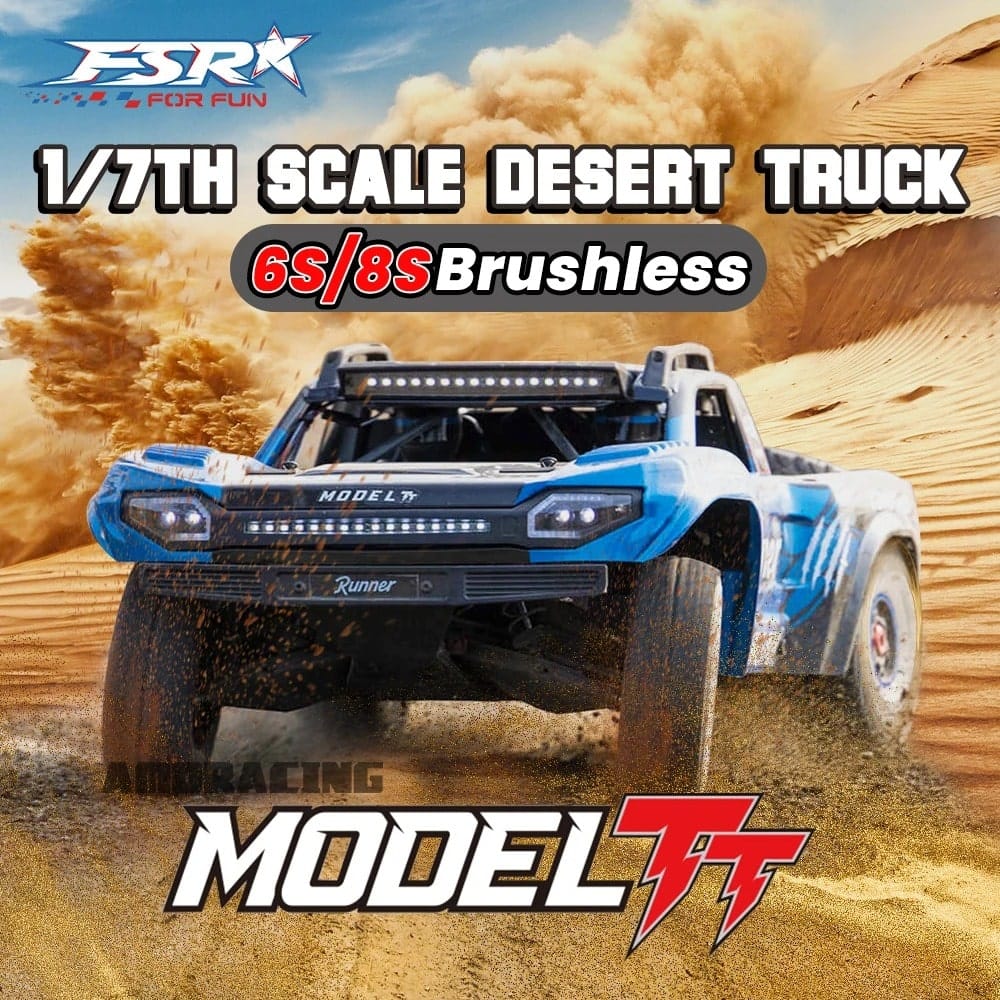 FSR MODEL TT 1/7 6S or 8S Electric Brushless Short Course Remote Control RC CarFSR8S Blue
