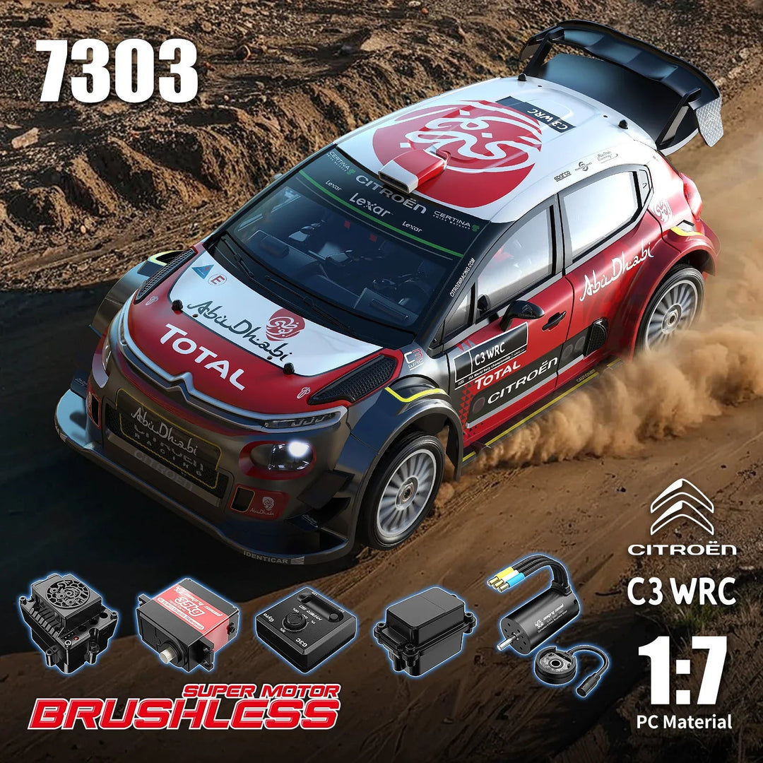 MJX Hyper Go 7303 WRC C3 1/7 4S Electric Brushless Rally Remote Control RC CarMJXWithout Battery