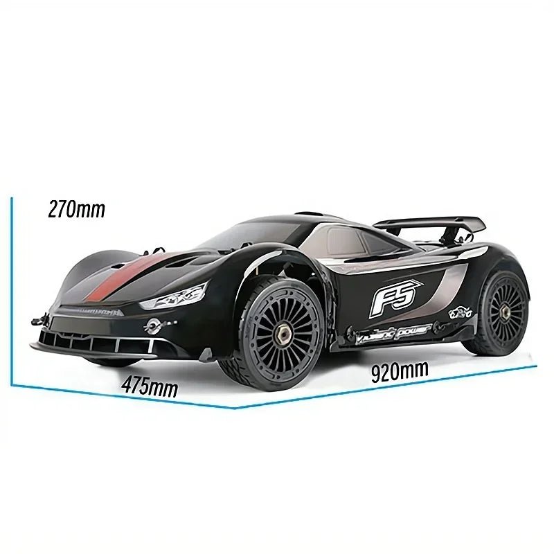 Rofun Rovan F5 32CC 1/5 Gas Petrol Engine On Road Remote Control RC CarRovanBlack