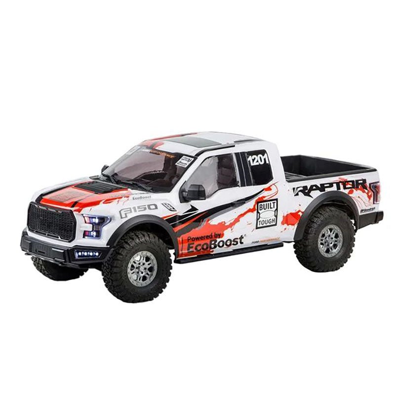 TRACTION HOBBY KM F150 FORD RAPTOR RC Car 1/8 RTR 2.4GHz Simulation Off - Road Climbing Crawler RC Car ToysTRACTION HOBBYWhite