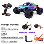 Load image into Gallery viewer, ZD Racing MX - 07 1/7 4WD 6S or 8S Electric Brushless Monster Truck Remote Control RC CarZD RacingBlue